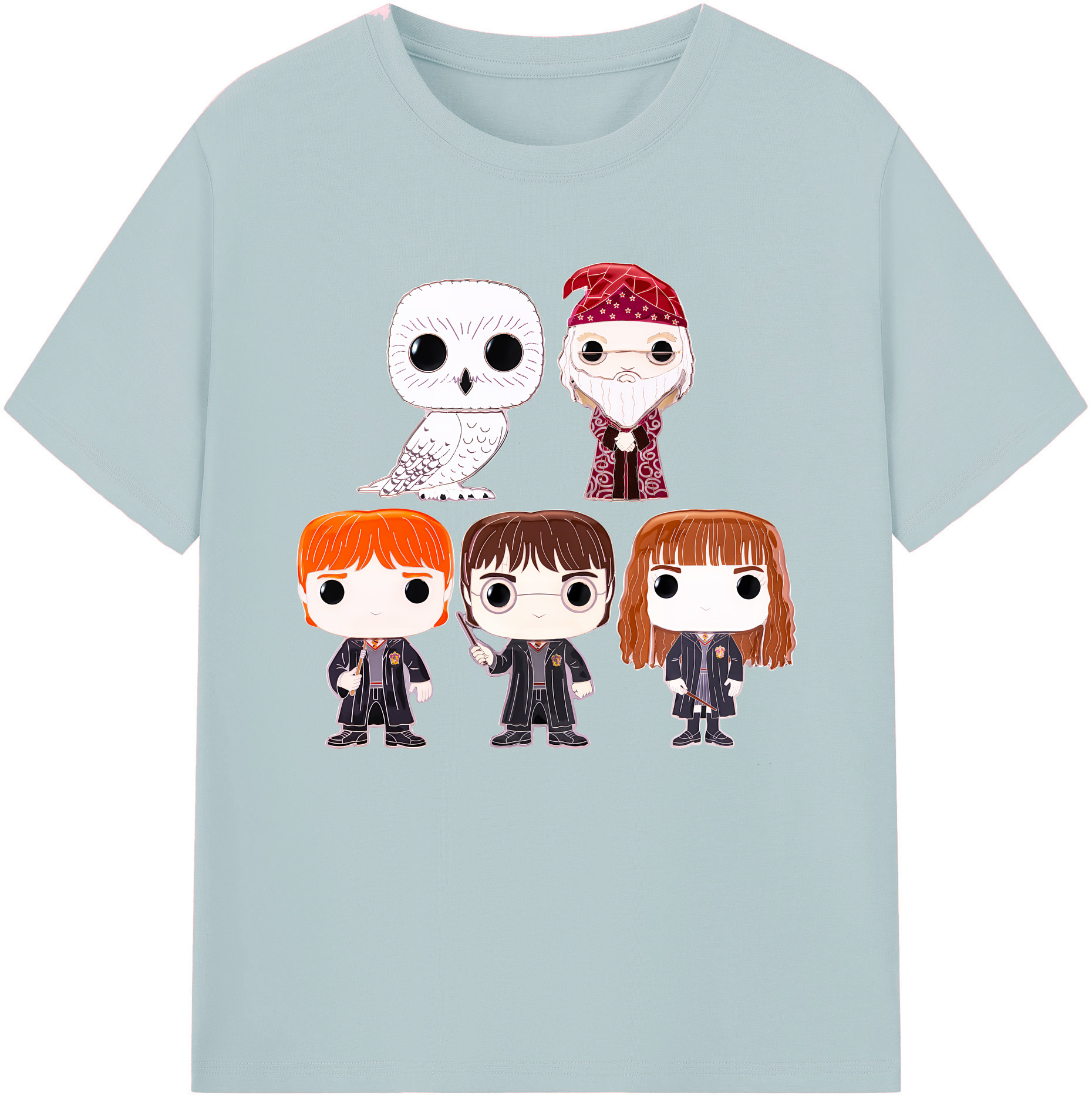 （画像用） Harry Potter ハリー・ポッターシリーズ 綿100％半袖Tシャツ（フロントプリント）